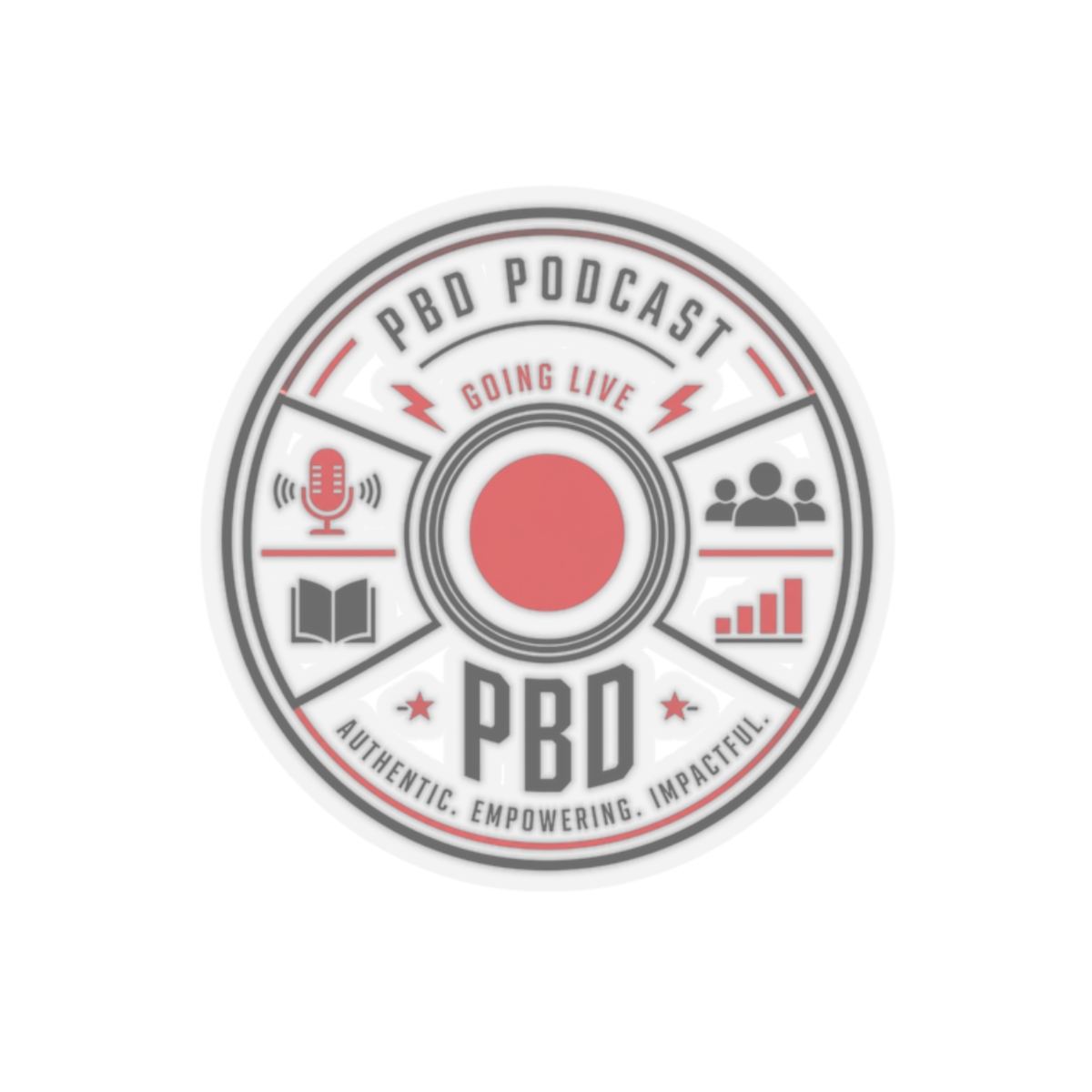 PBD Podcast "going live" Sticker