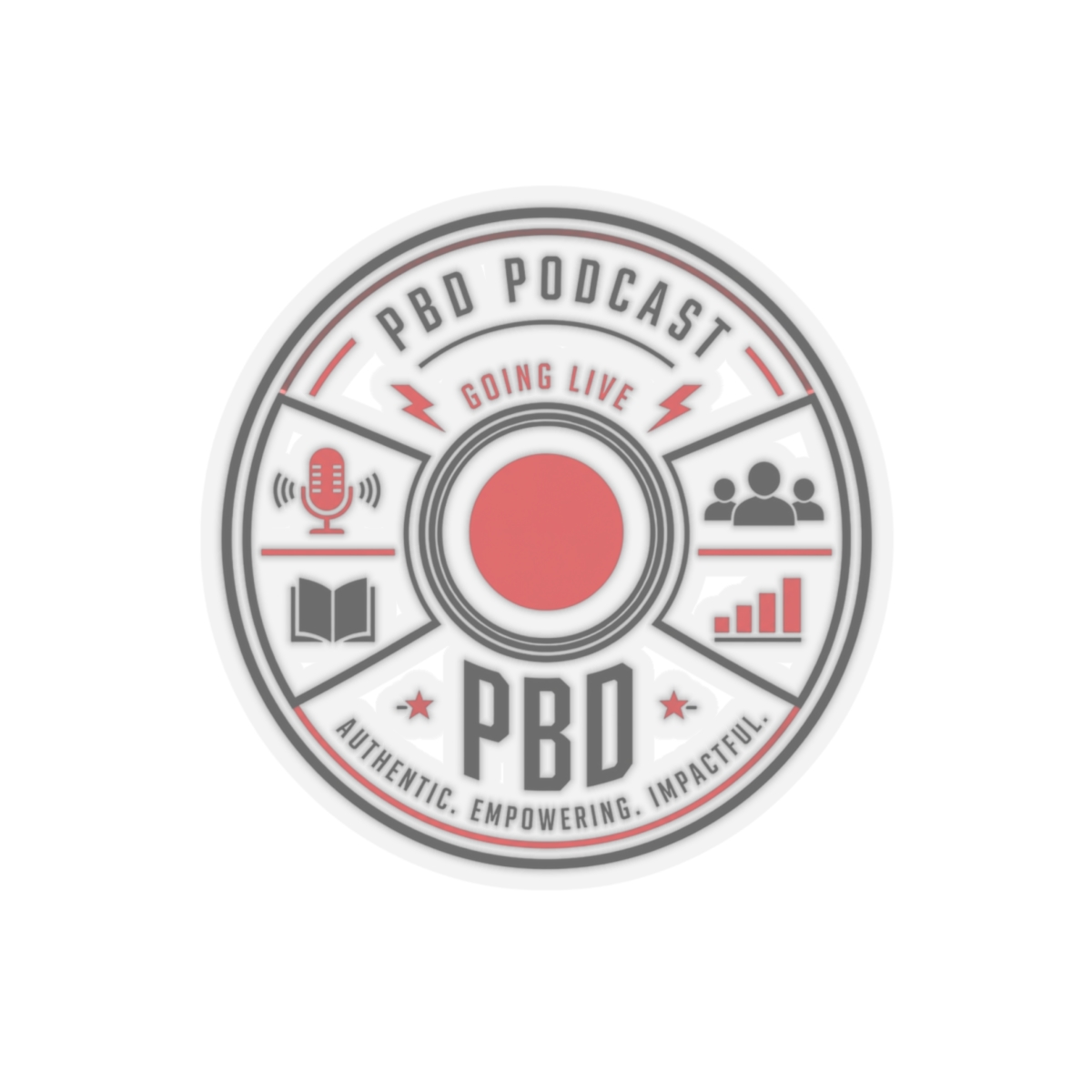 PBD Podcast "going live" Sticker