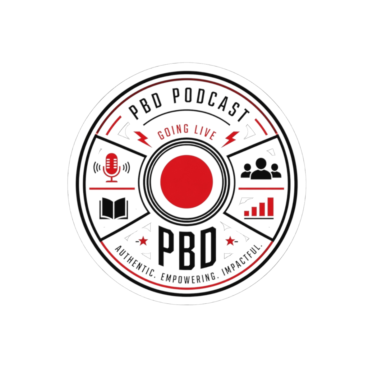 PBD Podcast "going live" Sticker